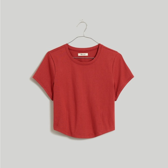 Madewell Tops - MADEWELL Heavyweight Jersey Crewneck Tee NWT size Medium Slight Crop